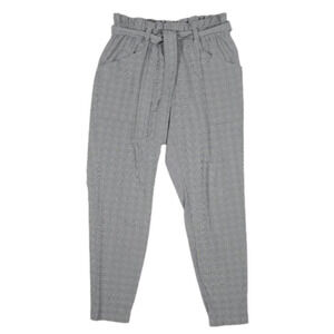 ATHLETA Plaid Skyline Women's Skinny Pant Size:2 Black Gray